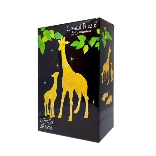 3D Crystal Puzzle Two Giraffes