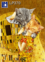 Postcard GUSTAV KLIMT WITH CATS LP370