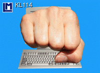 Postcard COMPUTER FIST KL114